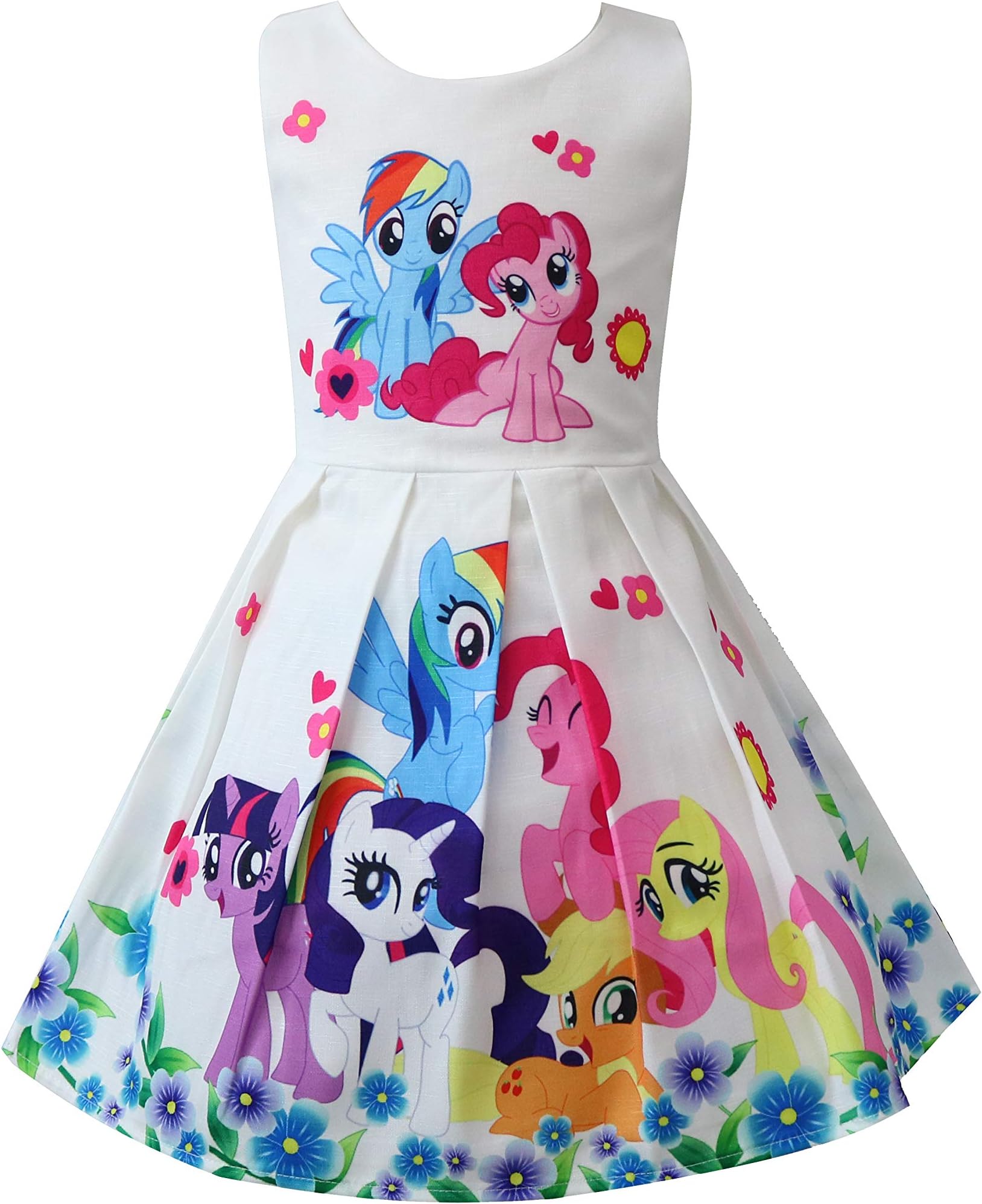 DSL Girls' My Little Pony Vest Sleeveless Short Sleeve A-Line Sundress