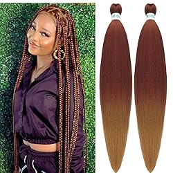 Brown Braiding Hair Pre stretched Ez Braid Pre