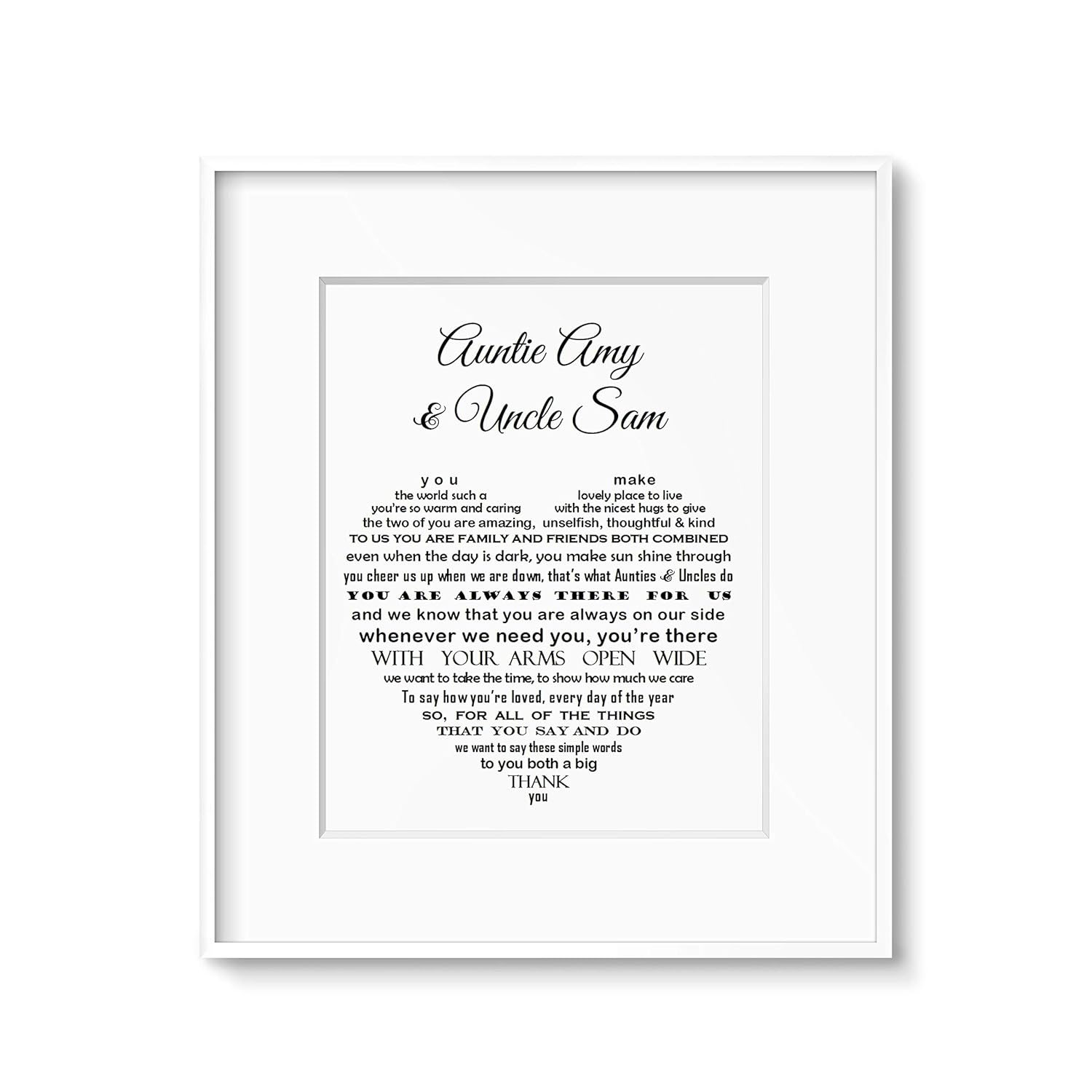 anniversary gift for aunty uncle