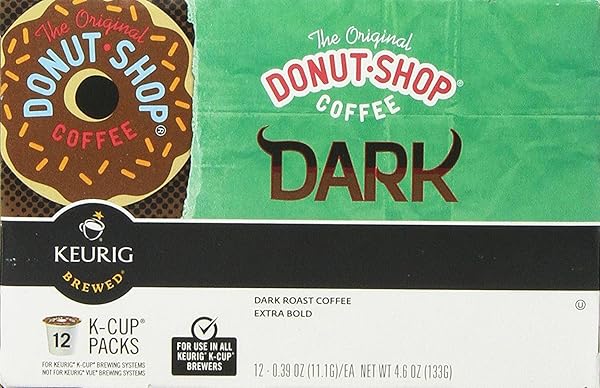 THE ORIGINAL DONUT SHOP DARK KEURIG SINGLE-SERVE K-CUP PODS, DARK ROAST COFFEE, 72 COUNT