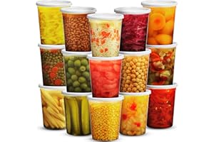 JoyServe 32 Oz Deli Food Containers with Lids - (36 Sets) Quart Size Airtight Food Storage Takeout Meal Prep Containers To Go