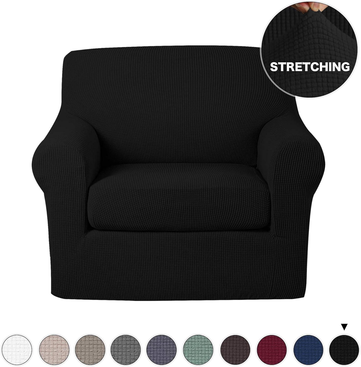 Best black leather arm chair covers