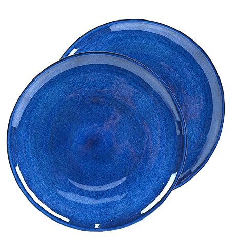 Amazon.com: roro - Juego de 2 platos llanos de cerámica de ...