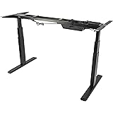 VIVO Electric Stand Up Desk Frame Only Solid Steel w/ Dual Motor Ergonomic Standing Height Adjustable (DESK-V100E)