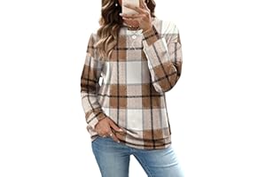 RUMIA Women's Crew Neck Sweatshirt Loose Pullover Long Sleeve Shirts Soft Tops for Women Fall Clothes 2025