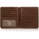 Tony Perotti Men's Italian Leather Bifold Wallet With Card Holders, Pocket Size 4.25"(w), ID Window - Eco-Friendly Vegetable-Tanned Full Grain Leather Wallet Made in Italy