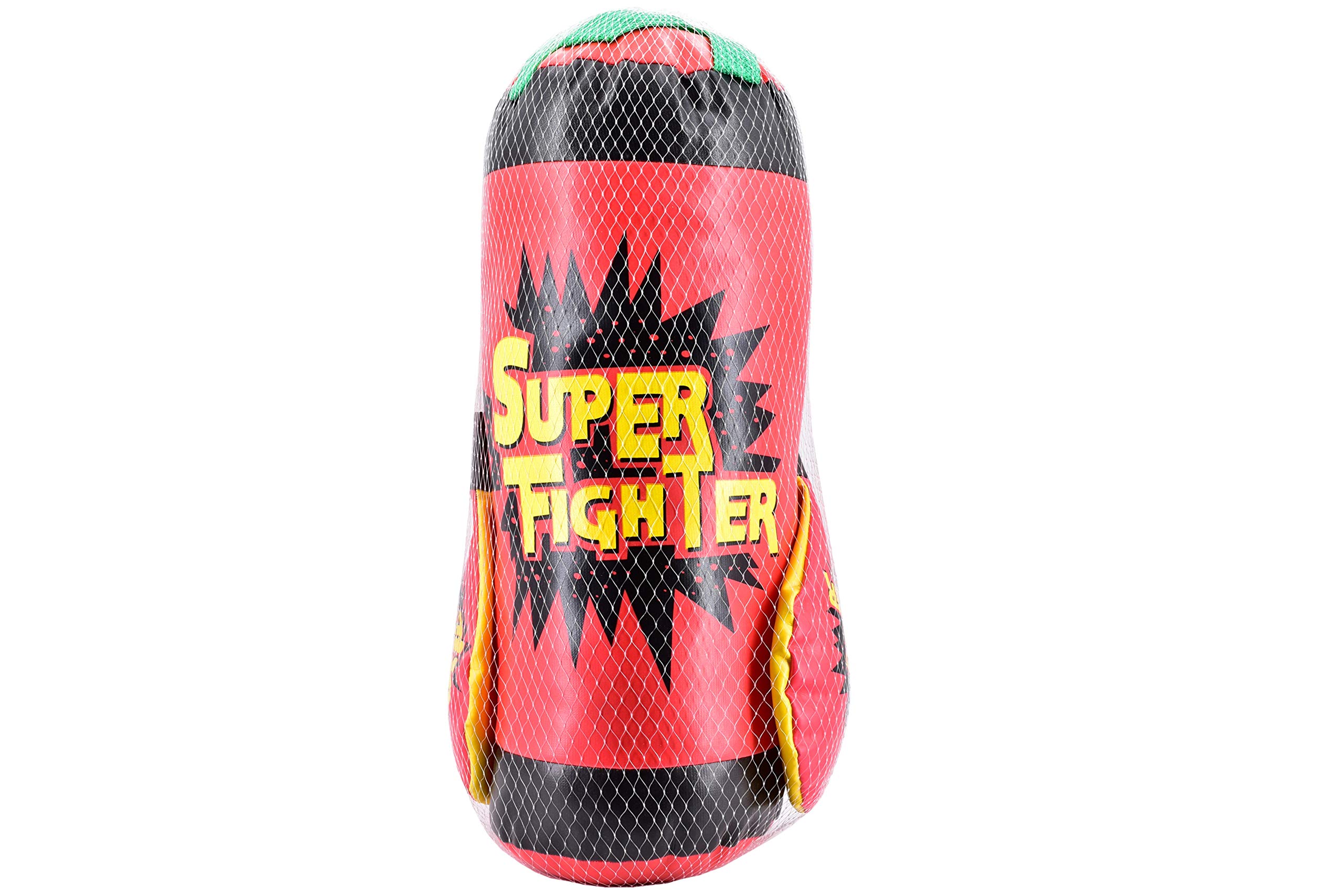 Kids Super Fighter 40cm Lightweight Punching Bag with Gloves