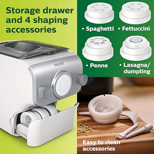 Philips Kitchen Appliances Pasta and Noodle Maker Plus, Large