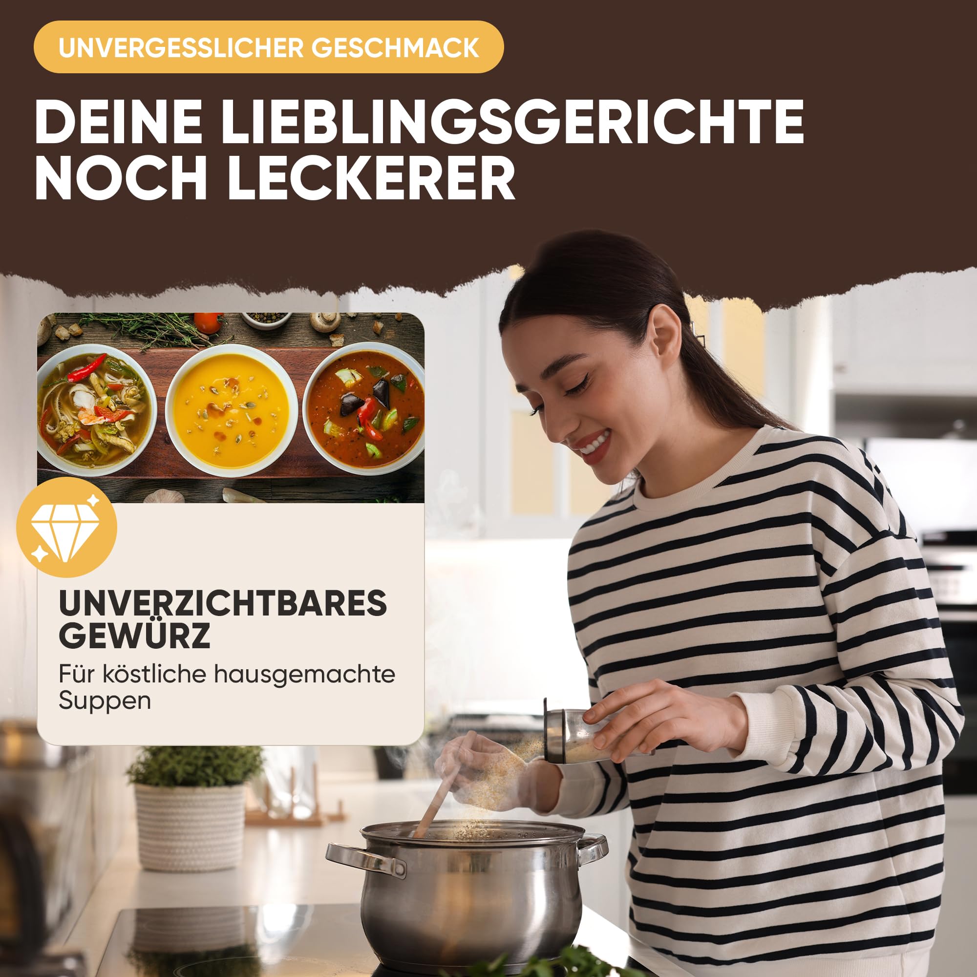 allerFeinst! - Umami Gewürzzubereitung - ohne Glutamat - Würzig Alleswürzer Gewürz Allrounder, 1er Pack (1 x 100g) 3