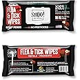 Shoo! Flea & Tick Wipes for Dogs | Convenient, Easy On-The-Go Protection | Plant Based, Natural Oils, Chemical Free | Repels & Prevents | 50 XL Wipes (2 Pack) | Original -Lavender