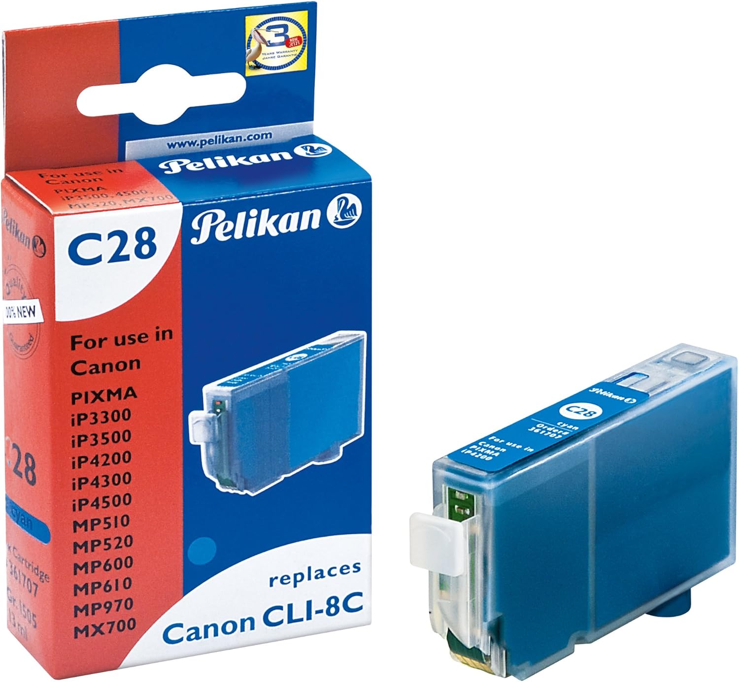 Pelikan C28 - Print cartridge ( replaces Canon CLI-8C ) - 1 x cyan