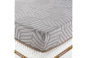 BedStory 3 Inch Memory Foam Mattress Topper Twin, Gel & Bamboo Charcoal Infused Bed Toppers, Foam Mattress Pad with Breathable Removable Cover, High-Density Memory Foam