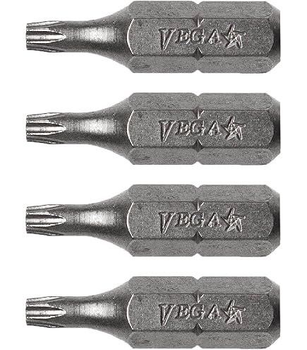VEGA T6 TORX Security Bits. Professional Grade ¼ Inch Hex Shank