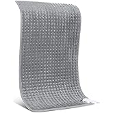 Heating Pad for Back Pain Relief, 17" X 33" XXX-Large Heating Pads for Cramps Neck & Shoulder, Extra XL Electric Heat Pad W/ 6 Temperature Settings,Moist Dry Heat Therapy,2H Auto-Off, Grey