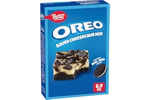 BETTY CROCKER Betty Exclusives OREO Baked Cheesecake Mix, Includes Real OREO Cookie Pieces, 8.9 oz