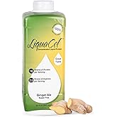 LiquaCel Concentrated Liquid Protein, Ginger-Ale Flavor, Ready-to-Drink, 16g Hydrolyzed Collagen Protein and 2.5g Arginine Per 1oz Serving, Sugar & Gluten Free, 32 fl oz Bottle