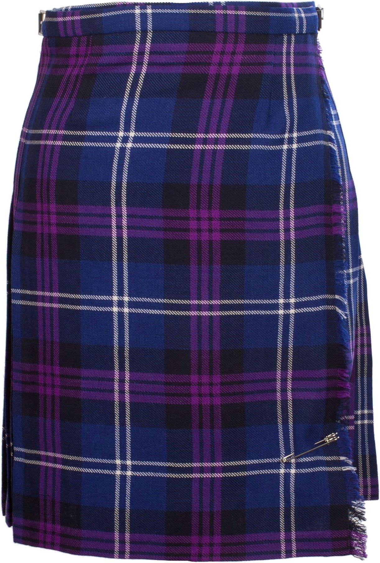 John Morrison Women's 12Oz Wool Knee Length Scottish Tartan Kilt Heritage of Scotland (10)