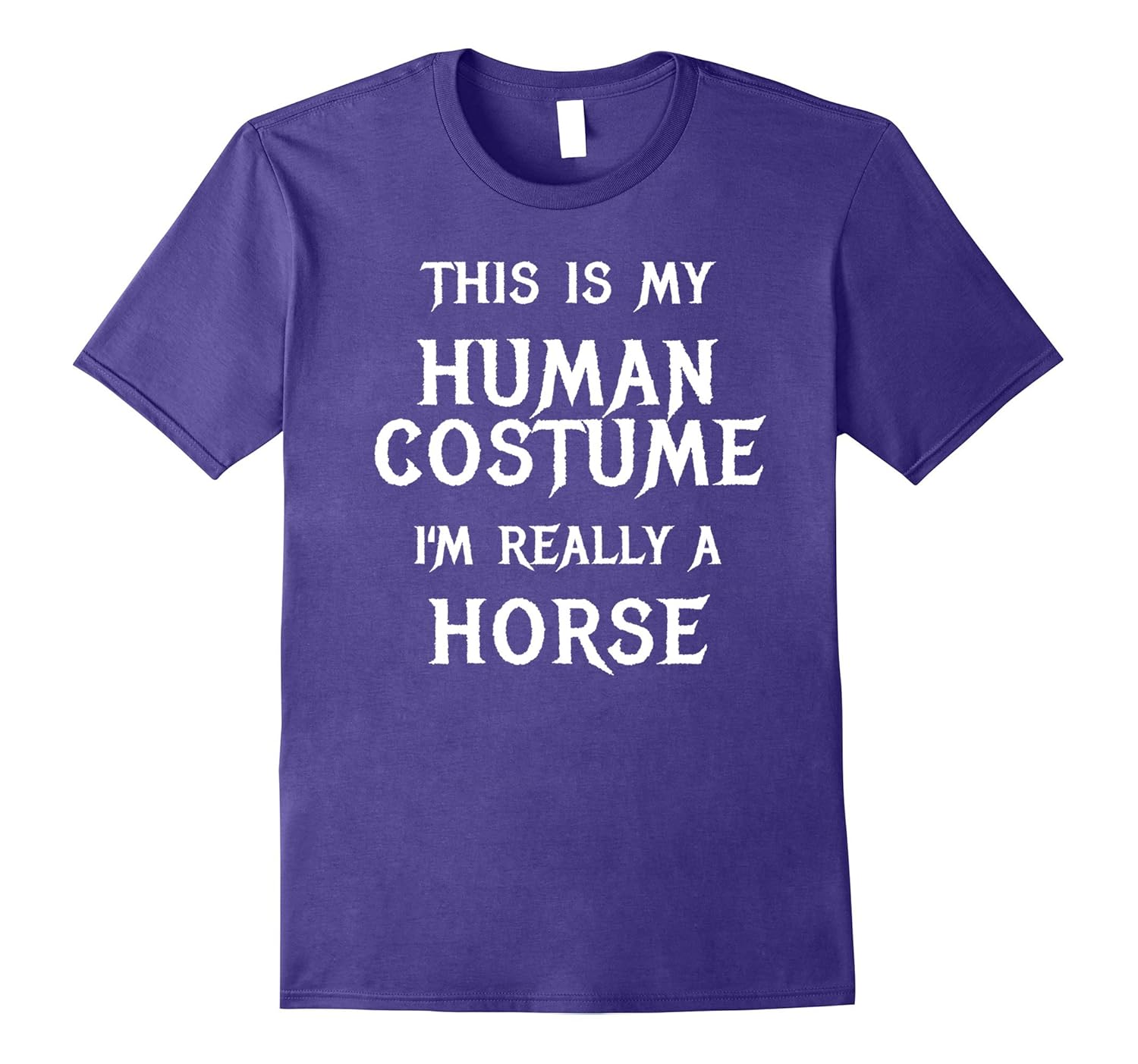 Horse Halloween Costume Shirt Easy Funny for Kids Adults-ANZ