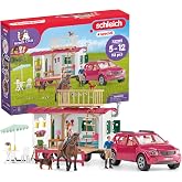 Schleich Horse Club - 113Pc Camping Trip With The Caravan - Kids 5+ | 72205 | Horse Figurine, Equestrian Toy for Girls 5+, Realistic Horse Toy, Screen-Free Imaginative Pretend Play, Party Gifts
