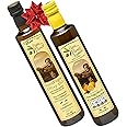Papa Vince Olive Oil, Cold Pressed Polyphenol Rich Organic Extra Virgin Olive Oil, Fresh, Early Harvest, Vitamin Rich EVOO, Unfiltered, Unrefined, Raw, Amazing Taste, 2-Pack (Classic & Lemon Oil)