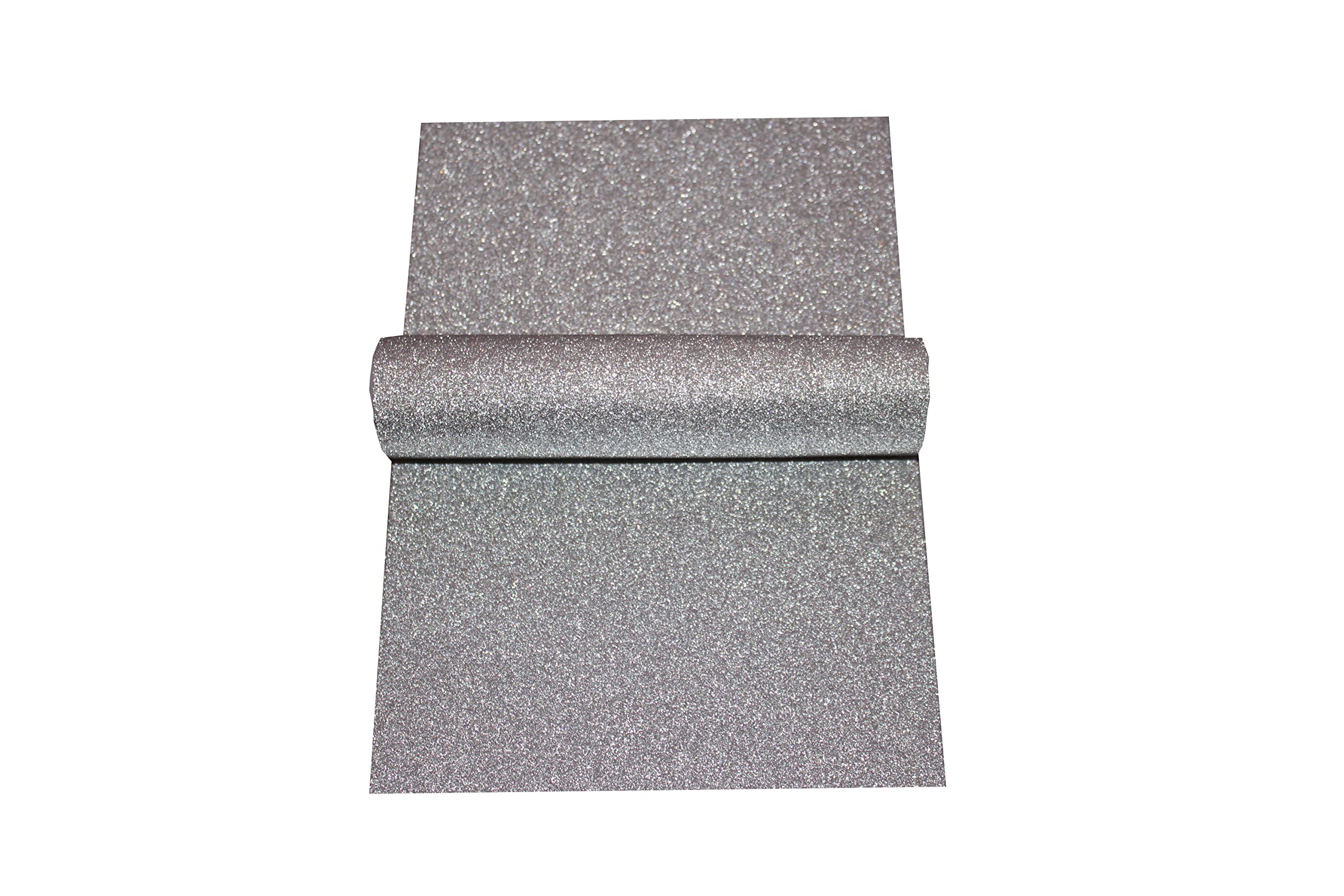 Glitter Paper Premium Quality 250gsm Thin Soft Touch Non Shed DIY Crafts Scrapbooking Pack of 10 Silver Color 30cm Long & 20cm Wide