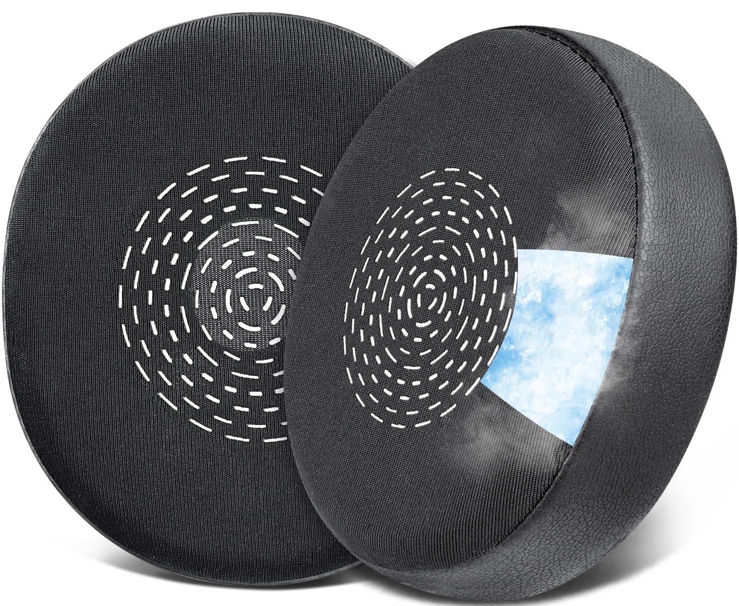 SOULWIT Cooling Gel Earpads Replacement for Jabra Evolve2 75 PC Wireless Headset (Do Not fit Evolve 75), Ear Pads Cushions with Ice Silk Fabric, Noise Isolation Foam - Black — image 1