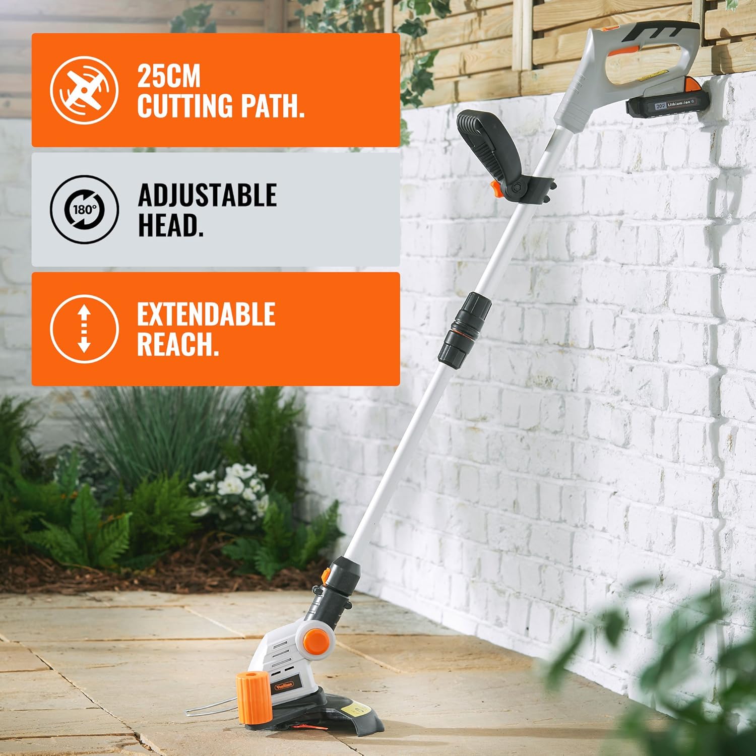 vonhaus cordless grass trimmer