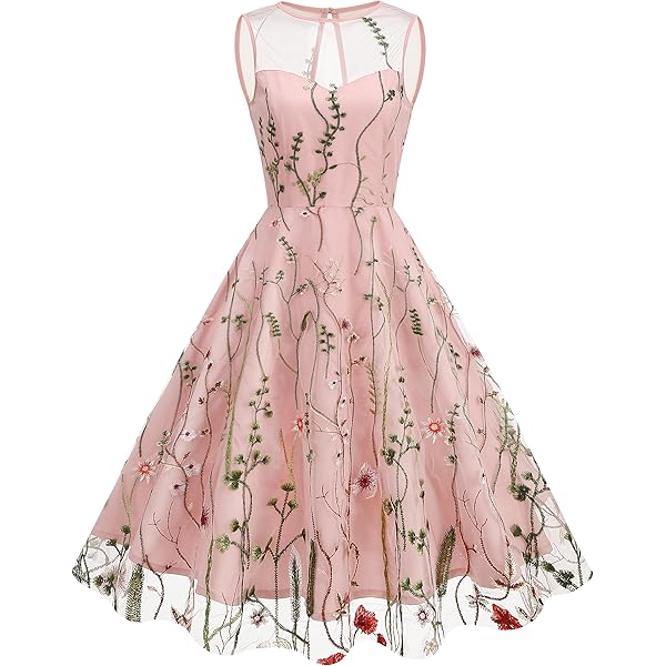 Amazon.com: Tulle Embroidery Floral Dress for Women Sleeveless Mesh Flower Embroidered Tulle Prom Dress Summer Wedding Tea Party : Clothing, Shoes & Jewelry Amazon.com: Tulle Embroidery Floral Dress for Women Sleeveless Mesh Flower Embroidered Tulle Prom Dress Summer Wedding Tea Party : Clothing, Shoes & Jewelry
