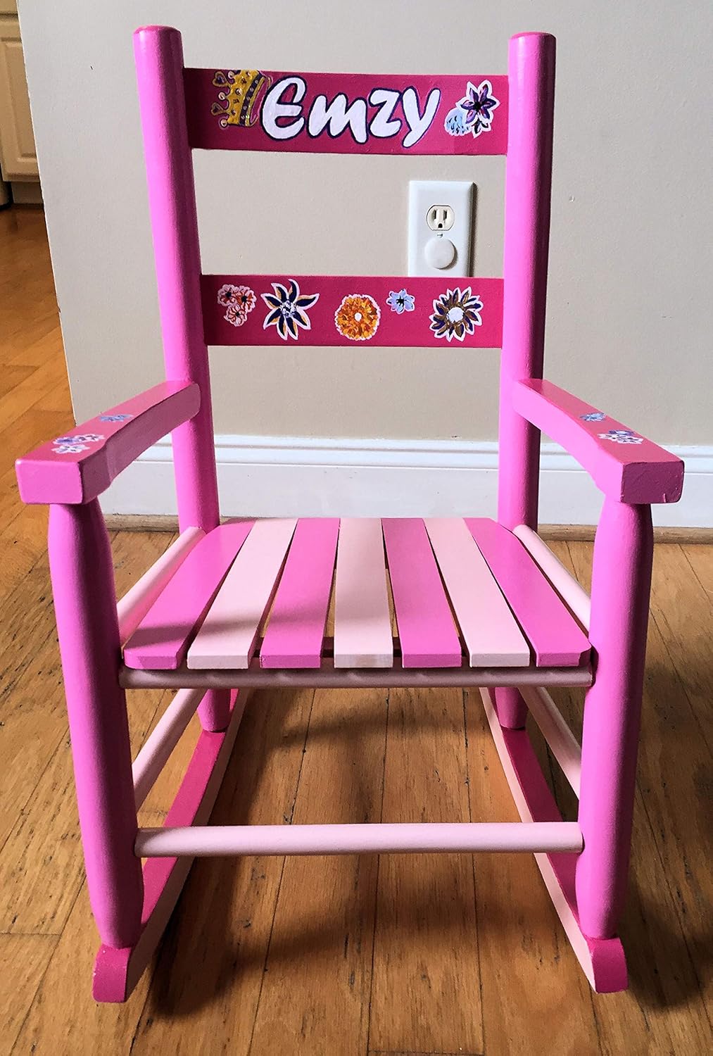 pink toddler rocking chair