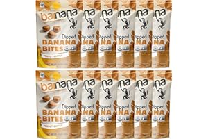Barnana Organic Chewy Banana Bites, Peanut Butter, 3.5 Ounce, 12 Count