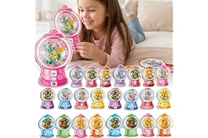 Bubble Gum Machine Valentine Cards, Valentine Candy Cards with Plastic Dome Holders, Bubblegum Machine Valentine Card Sets, D