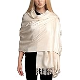 Achillea Two-Tone Vintage Paisley Pashmina Scarf – Lightweight Wrap & Shawl for Dresses, Weddings, Travel, All Seasons