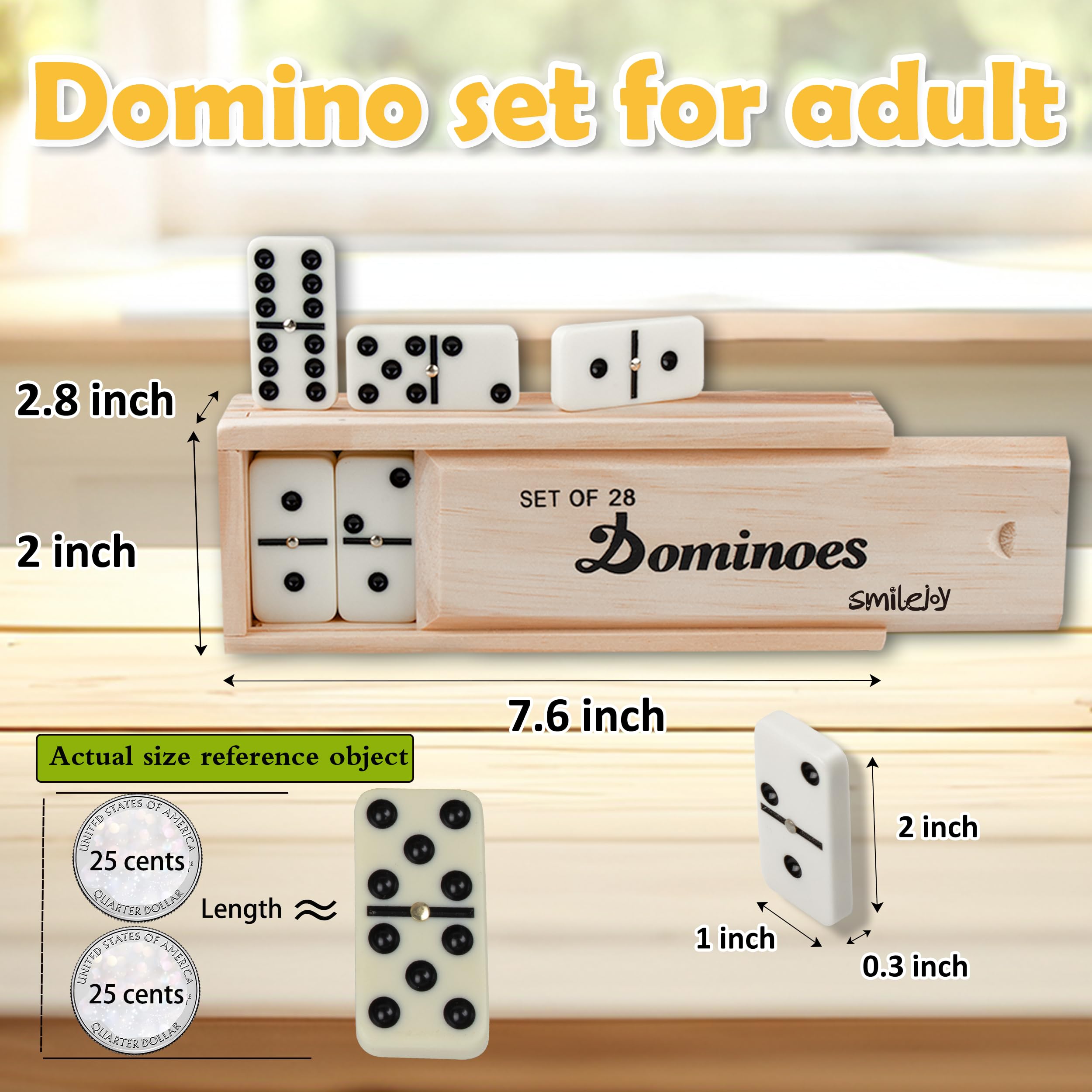 Smilejoy Domino Triangulaire 56 Pièces – Jeu De Stratégie 2-4 Joueurs – Sac De Voyage Inclus – Dès 8 Ans