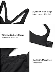 SYROKAN High Impact Sports Bras for Women Underwire