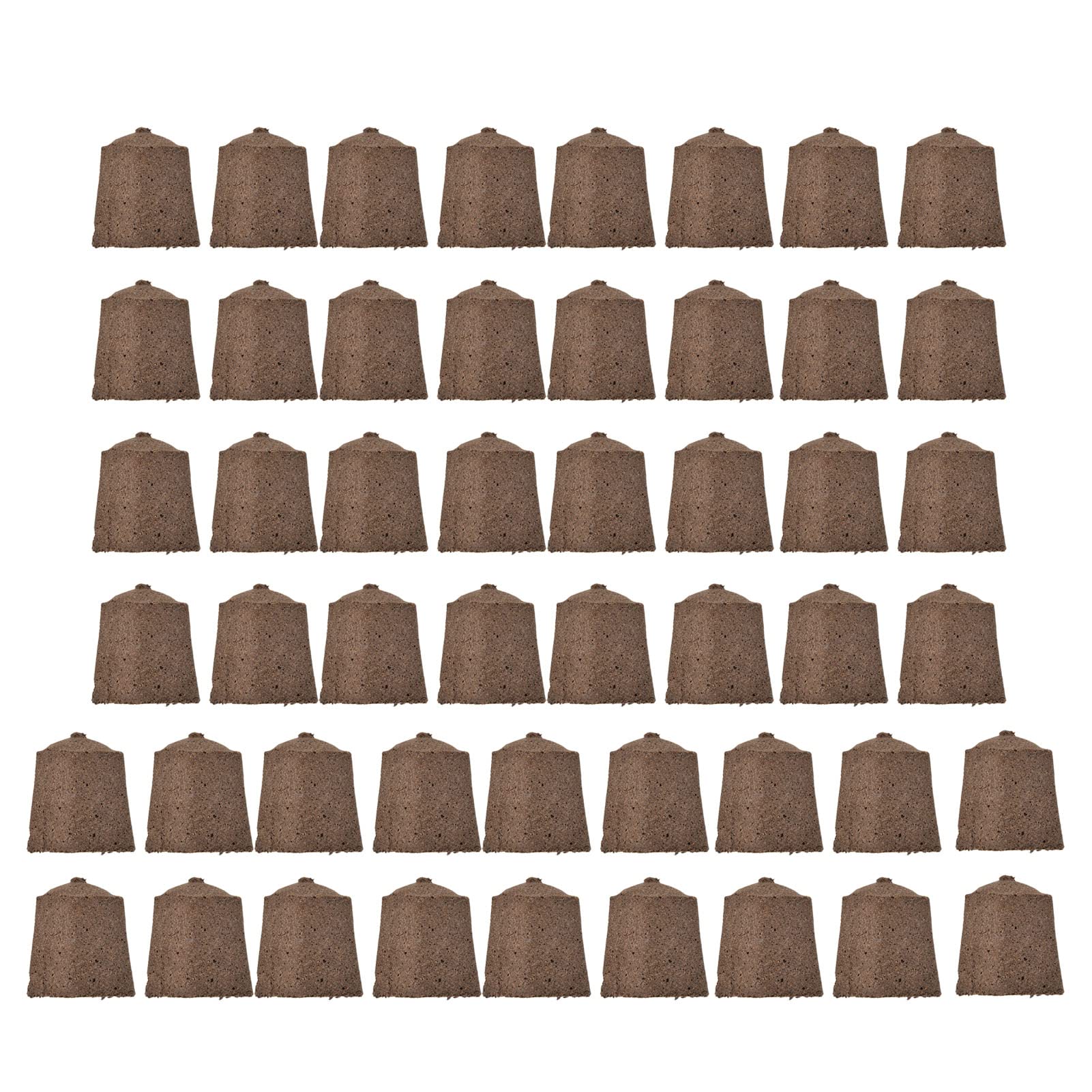 Luqeeg 50 Pack Grow Sponges, Seed Pods Replacement Root Growth Sponges, Seed Starter Plugs Growth Plugs for Seed Starting, Hydroponic and Soil Applications
