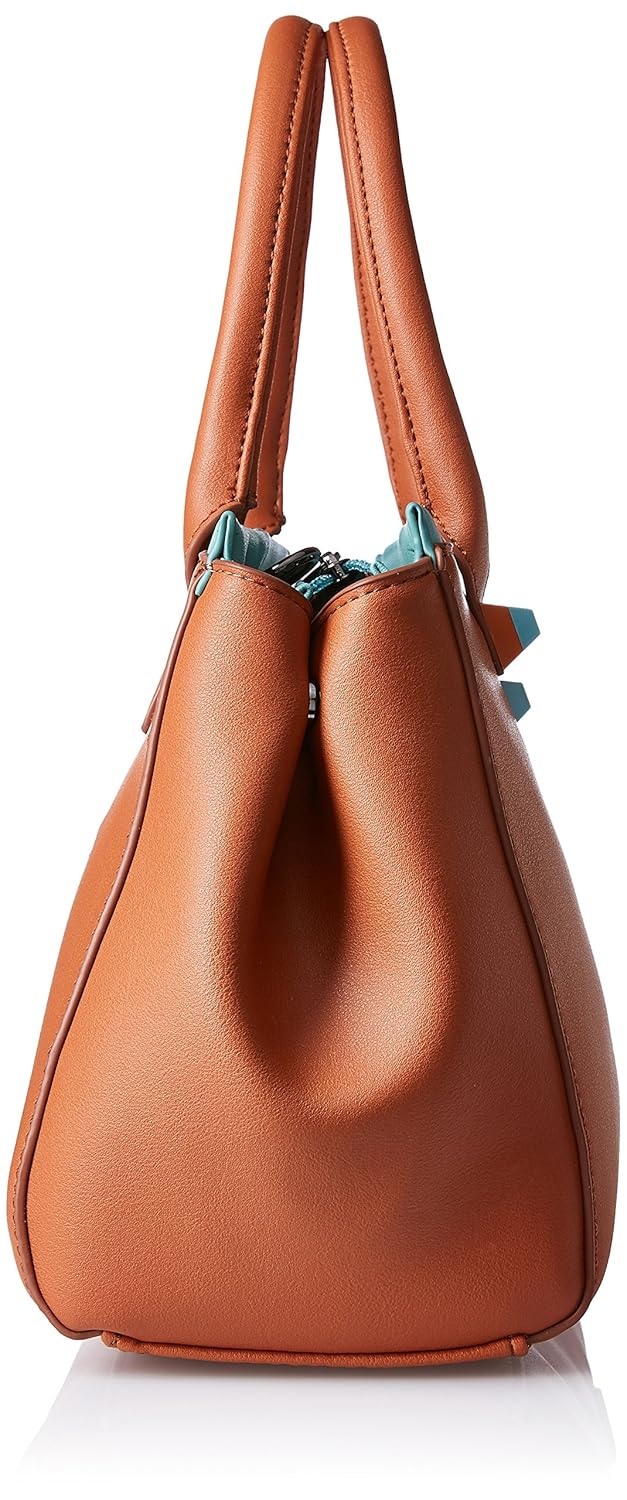 caprese women's satchel (burnt orange)