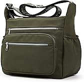 Crossbody Bag for Women, Large Lightweight Nylon Shoulder Purse for Travel | Trendy Crossbody Purse with Roomy Multi-Pocket Design, Large Capacity, Waterproof for Everyday Use, Shopping, Work & Weekend