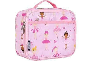 Wildkin Kids Insulated Lunch Box – Durable and Reusable for School & Travel - Ballerina