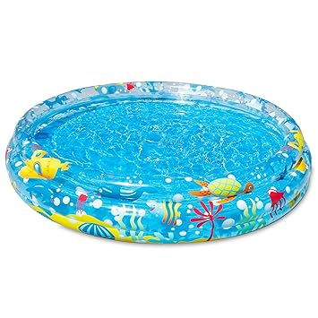 Bestway Piscine Gonflable Enfant Pataugeoire Ronde 3 Boudins