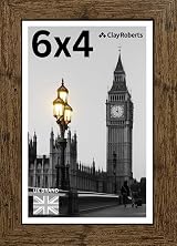 Clay Roberts Picture Frame 6x4 Brown Freestanding Wall Mountable 15x10 cm view 1
