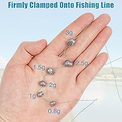 100pcs Split Shot Fishing Weights Removable Round