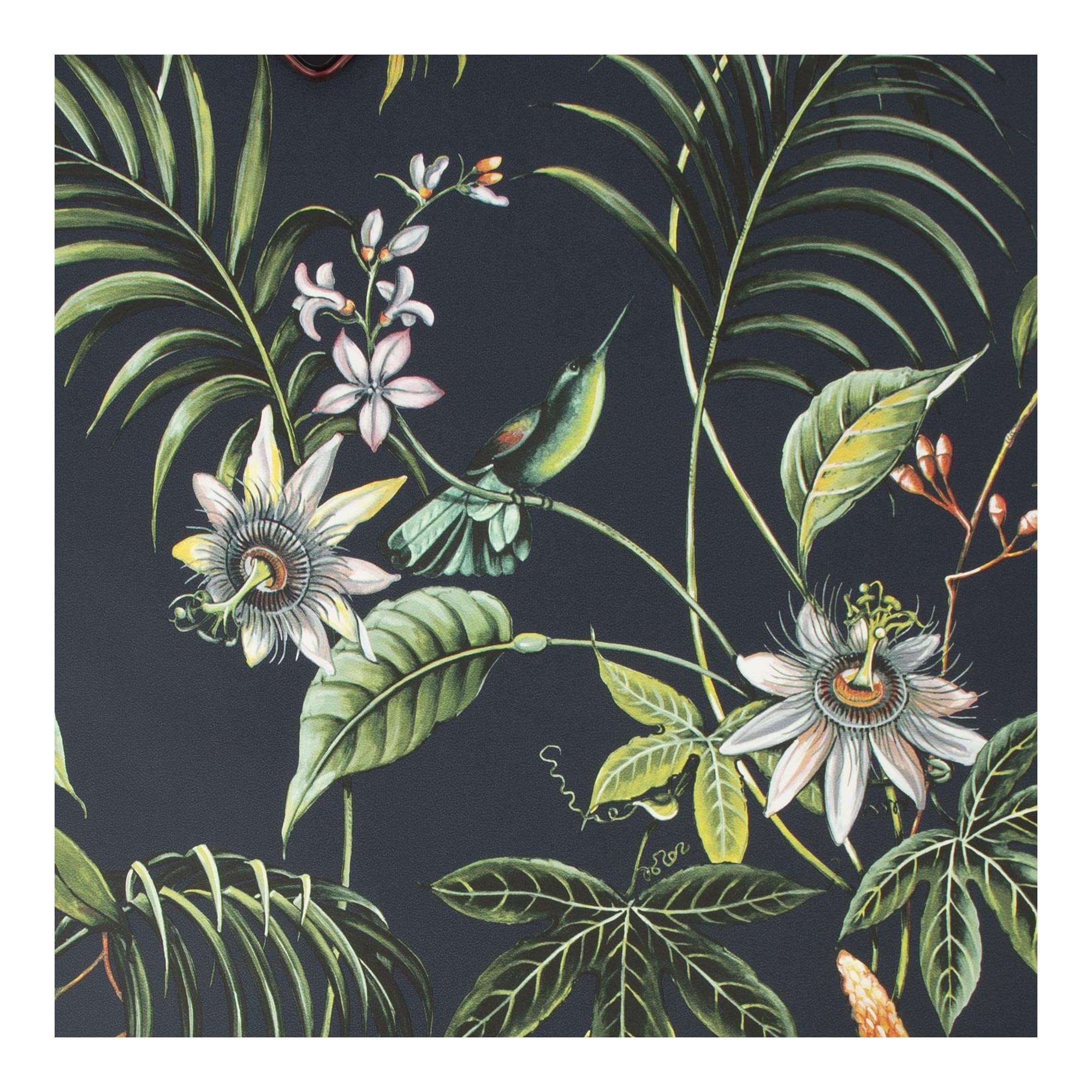 Superfresco Easy Adilah Dark Tropical Floral Animal Wallpaper | Paste the Wall | Dark Grey Animal | Eco-Friendly