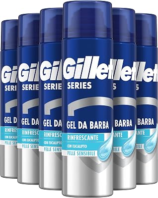 Series Gel de Afeitar Refrescante para Hombre, 6x200ml