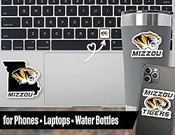 Mizzou Stickers for Gift, Car, Water