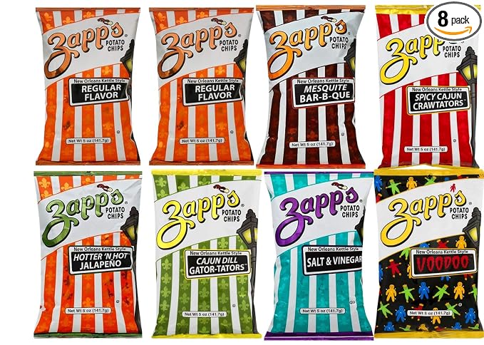 Amazon Com Zapp S Potato Chips 5 Oz Variety Pack Of 8