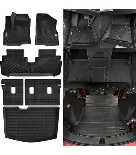 Custom Fit Trunk Mat For Chevy Bolt EV/EUV (2017-2025) - All Weather PU Leather Cargo Liner With Backrest Protector (Black)