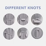 Pretty Jolly 4 Pack Magnetic Curtain Tiebacks 16 Inch Grey view 6