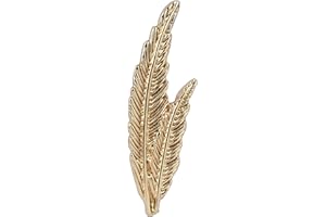 Knighthood Lapel Pin Men's Gold Feather Pair Lapel Pin Shirt Stud Golden