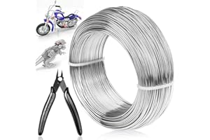 18 Gauge Aluminum Craft Wire Jewelry Making, 328 FT Metal Wire Armature Bendable Wire for Bonsai Trees, Sculpting, DIY Crafts