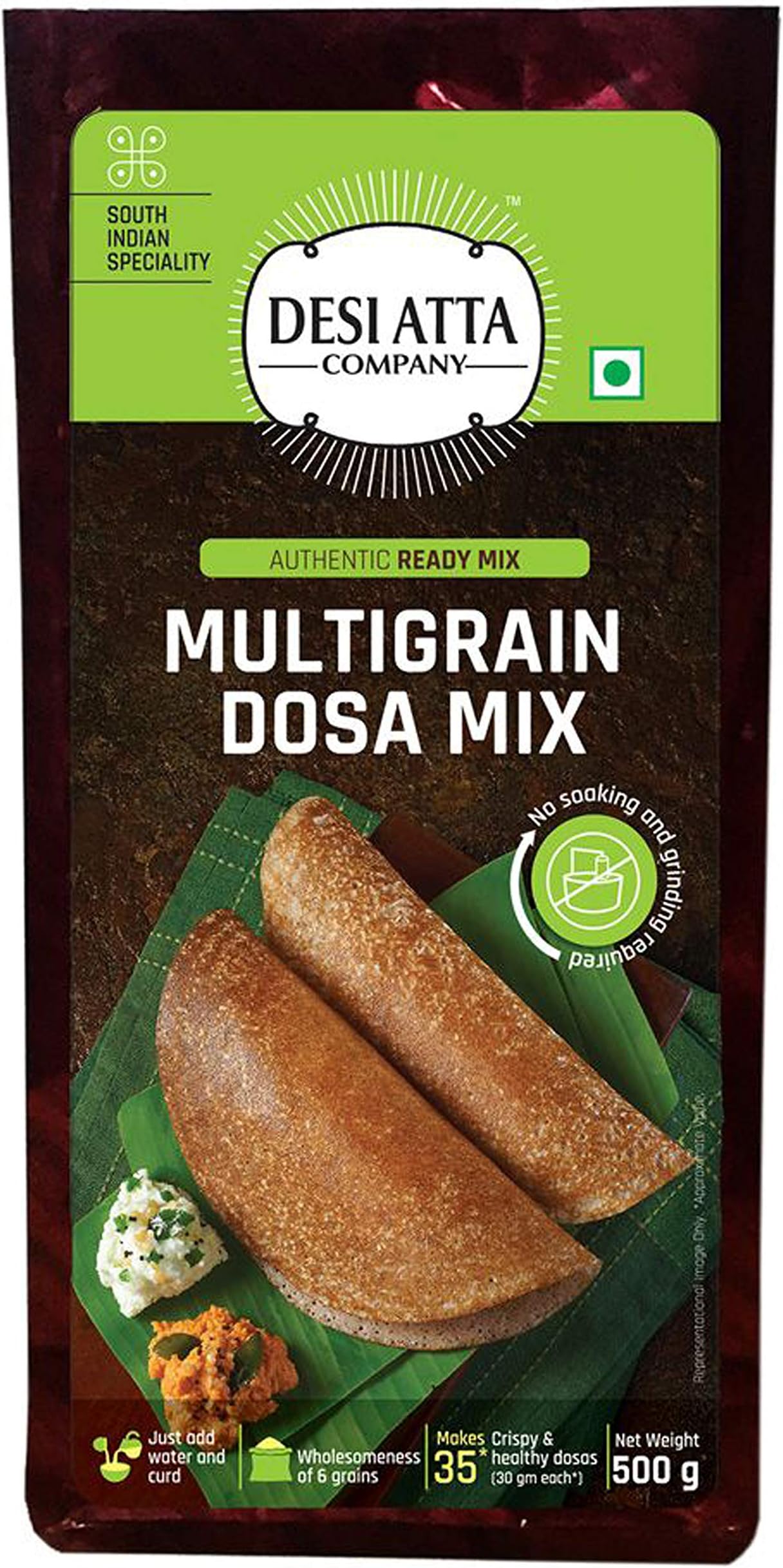 Desi Atta Company Multigrain Dosa Mix 500g (Pack of 4)